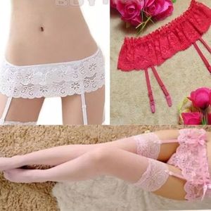 Light Pink Lace Garter Belt - one size fits most